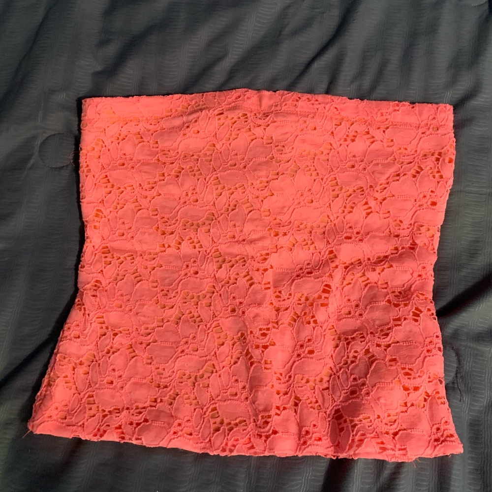 Neon Pink/Salmon Tube Top